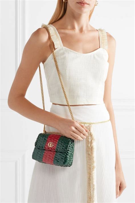 gucci mini coated wicker shoulder bag|gucci small bag price.